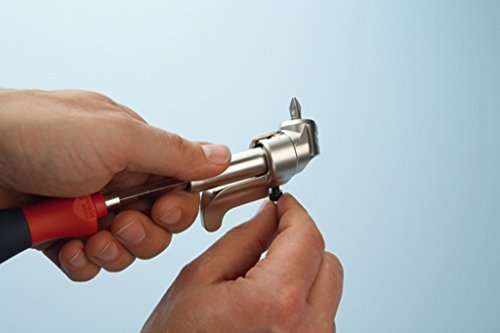 Wiha Winkelschrauber mit um 105° abgewinkeltem Kopf / Schraubendreher Adapter für schwer zugängliche Stellen / 1/4″ / 130 mm - 2