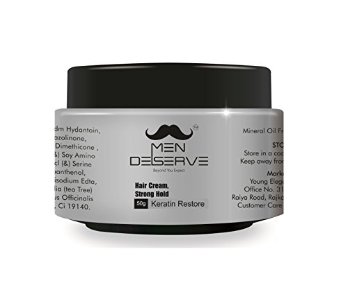 Buy Men Deserve Hair Styling Cream Strong Hold Keratin Restore