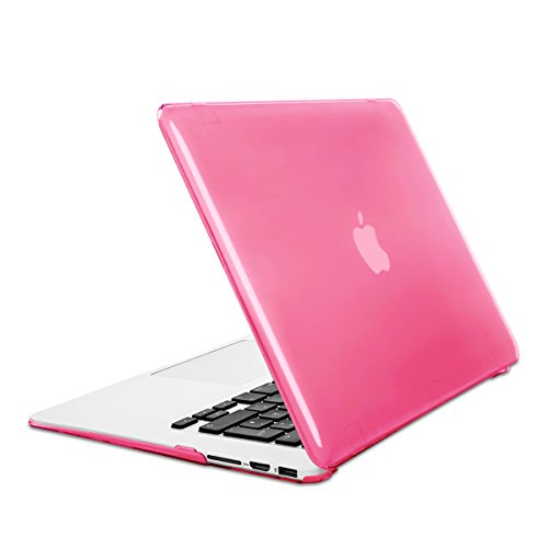 kwmobile Crystal Hülle für Apple MacBook Air 13″ (ab Mitte 2011) Hard Case – dünne durchsichtige transparente Schutzhülle Cover Tasche Pink Transparent - 5