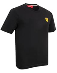 Ferrari cuello en V camiseta negro