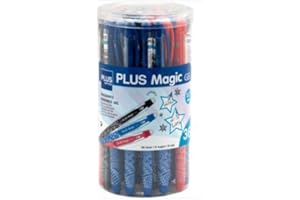 MAKRO PAPER BOLIGRAFO BORRABLE CAPUCHON PLUS MAGIC TRAZO 0,7MM BOTE 36 UNIDADES SURTIDAS