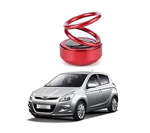 PRIKNIK Solar Energy Rotating Car Perfume with Long Lasting Organic Fragrance, Feel-Good Premium Car Air freshener Compatible with Hyundai i20