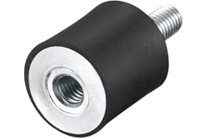 sourcing map M8 Filetage Mâle Femelle Silent Bloc Support Caoutchouc Vibration Isolateurs Amortisseur 25mm x 25mm