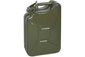 Opticare 10 Litre Green Metal Jerry Can (UN Approved, GS/TUV Certification) …