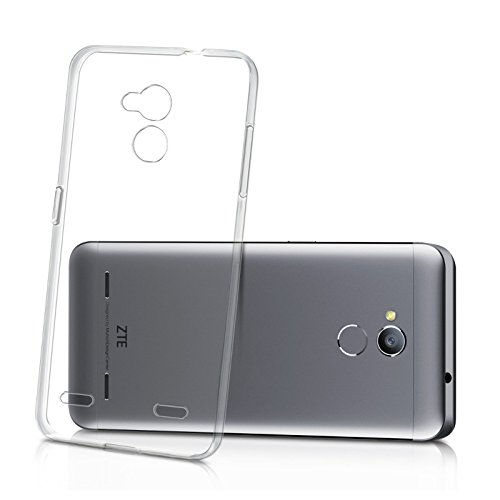 TBOC Pack  Funda de Gel TPU Transparente   Protector Pantalla Vidrio Templado para ZTE Blade V7 Lite  5 0 Pulgadas   Funda de Silicona Ultrafina y Flexible  Protector de pantalla Resistente a Golpes  Ca  das y Ara  azos 