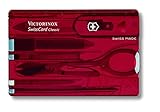 Victorinox Multitool SwissCard Rubin transparent in Blister...