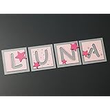 Holzbuchstaben 11cm x 11cm. Tolle Kinderzimmerdekoration. Mit Wunschnamen individualisierbar / Preis bezieht sich auf einen Buchstaben