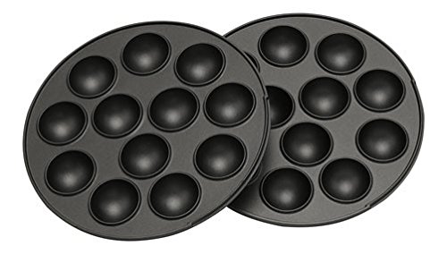 3in1 Donut Muffin und Popcake-Maker metallic-rot 3 auswechselbare Backplatten - 6