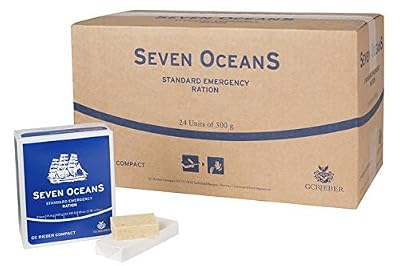Seven Oceans 2 mois de survie Food Pack de 24 x 500 g long life Biscuit Rations