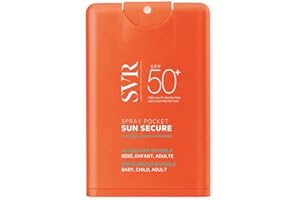 SVR - Sun Secure Pocket Spray SPF50+ - Nawilżający spray przeciwsłoneczny w formacie podróżnym - Bardzo wysoka ochrona UVA, UVB, światło widzialne i podczerwone - Skóra wrażliwa - Niacyamid, Witamina