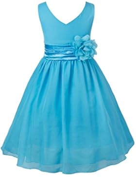 YiZYiF Blumenmädchen Kleid Kinder Mädchen Kleid festlich Brautjungfer Festkleid Festzug Hochzeit Partykleid 92...