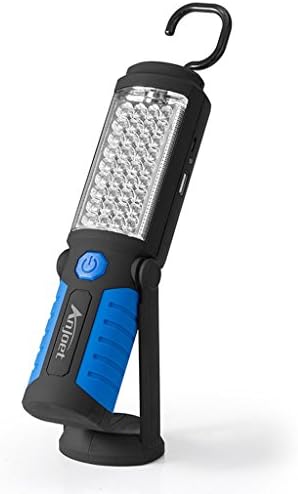 GRH 36+5 LED Flashlight Work Light Super Bright USB Charging Torch Linternas Magnetic+Hook Angle Adjustable Mobile Power Bank For Your Phone Outdoor