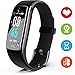 Produktbild JAZIPO Fitness Armband mit Pulsmesser Blutdruckmesser, Wasserdicht IP67 Fitness Tracker, Smartwatch GPS Aktivitätstracker, Vibrationsalarm Anruf/SMS, für Damen Männer