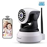 Sricam SP017 Camera Surveillance WiFi 1080P Caméra de Surveillance sans Fil, Camera IP WiFi 1080p, P2P avec Microphone et Haut Parleur,Vision Nocturne,Détection de Mouvement,Caméra Sécurité
