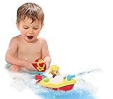 TOMY Wasserspielzeug „Ferngesteuertes Feuerwehrboot“ mehrfarbig – hochwertiges Kinderspielzeug – Spielzeug Boot ferngesteuert für großen Badespaß für Kinder – ab 12 Monate - 2
