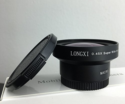 LONGXI Senza Distorsioni Fotocamera Del Cellulare 0.45X Grandangolare + 12.5x Obiettivo Macro