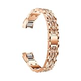 Fitbit Alta / Fitbit Alta HR Armband, iHee 2017 NUE Edelstahl Kristall Uhrenarmband Armband für Fitbit Alta HR / Fitbit Alta (A)