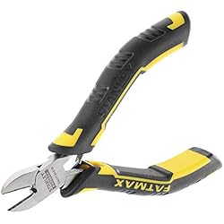 Stanley FMHT0-80518 Fatmax Mini pince coupante diagonale électricien, Jaune/Noir