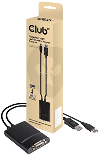 Club 3D CAC-1051 DisplayPort Adapter auf DVI-D, 2560x1600 60Hz, 330MHz, Stereo 3D