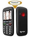 Hören Sie Ihre Lieblings-Musik und Lieblings-Radiosender. • Dieses Handy hat alles, was Sie brauchen! • Große Tasten: ideal für Senioren oder Kinder • Große Notfall-Taste: gesichert gegen versehentliches Auslösen • Lupen-Funktion per Kamera: vergrößerte Darstellung auf dem Display • Weitere Extras: Kalender, Taschenrechner, Wecker, Galerie, FM-Radio, Taschenlampe, MP3-Player • Ladestation mit Micro-USB-Anschluss