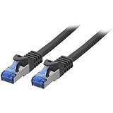 BIGtec 3m CAT.7 Gigabit Netzwerkkabel schwarz (2 x RJ45, Cat 7, SFTP PIMF, 1000 Mbit/s) halogenfrei