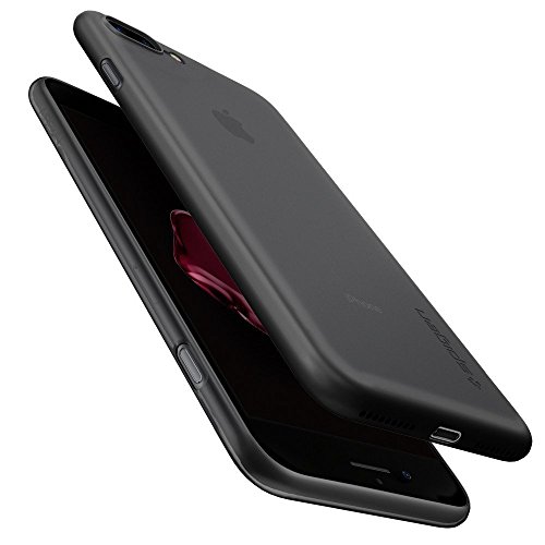 iPhone 7 Plus Case, SpigenÂ® [Air Skin] iPhone 8 Plus Case with Semi-transparent Lightweight Material for iPhone 7 Plus - Black