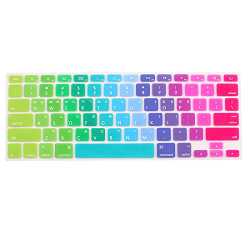 sourcingmap® Koreanisch Tastatur Hülle Abdeckung Multicolor für Macbook Air 13 15 43.2cm