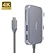 Price comparison product image USB C Hub, iHaper USB Type C Hub 7-in-1 with Type-C Power Dellvery, 3 Ports USB 3.0, 4K HDMI Port, SD/Micro SD Card Readers for MacBook/MacBook Pro/Google Chromebook Pixel and More, Space Gray