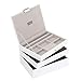 Produktbild 3 er Set White &Grey stapelbaren Schmuckschatullen, mittelgroß, Structure 2