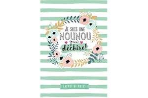 Je suis une Nounou qui déchire: Carnet de notes (A5) - Idée cadeau pour une Nounou, pour dire merci, remerciements, cadeaux d'anniversaire ou de noël!