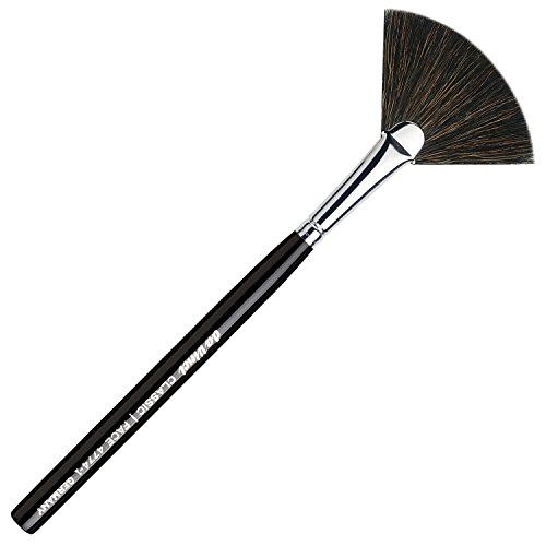 Da Vinci Fächerpinsel / Fächerpinsel Make up / Fächer Pinsel Highlighter / Fan brush Strobing / Fan Pinsel, Echthaar (extrafeines Ziegenhaar), 1er Pack (1 x 1 Stück)