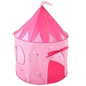 Toyshine Big Princes Castle Tent House for Kids, Pink, Assorted Design, Small Castle