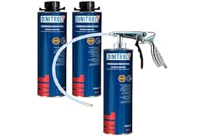 REJEL Dinitrol Ml3125 cavité Cire 3 x 1 litre canettes (avec bouchon à vis de style Schutz) et 1 x Schutz Pistolet à