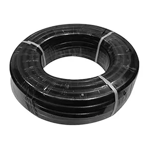 Mitras 3 Layered Hose Pipe with ISI Marked, Thermoplastic Braided Hose (Bore Size 10 mm Length 15 Mtr) for Fuel Transfer/Car Wash/Pesticide Spray etc - Black Hose Pipe