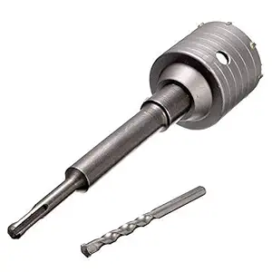 Tools Centre 65mm Concrete Wall Drill Bit Hole Saw Cutter +400mm Connecting Rod With Wrench For Brick Cement Stone