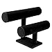 Produktbild Sharplace T-Bar Zwei Schichten Schmuck Display Stand Verkaufsständer Schmuck Aufbewahrung Zubehör Schmuckkasten Perfekt für Armband, Brasselett, Haarbänder, Haarreifen u.s.w - Schwarzer Samt