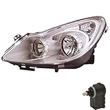 Halogenscheinwerfer links Halogen Scheinwerfer links CORSA D Bj. 07.06- inkl. Motor H7/H1