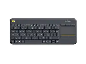 K400+ Keyboard, UK Wireless Touch, Black