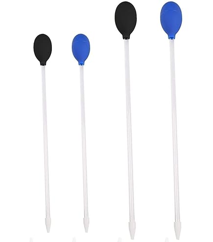 Pipetta Per Acquario 40 Cm | 2 Pezzi Nero E Blu, Per Alimentazione Coralli E Pulizia