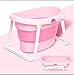Produktbild Wly&Home Zusammenklappbarer Babyeimer, Kann Liegen, Tragbare Kinderbadewanne83 * 48Cm,Pink