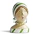 Produktbild Aufsteller Deko Kopf Frauenkopf Ladykopf mit grünen Streifen Büste Figur