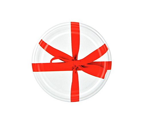 50er Set Sturzglas 350 ml To 82 weißer Deckel mit Schleifendekor incl. Diamant Gelierzauber Rezeptheft Marmeladenglas Einmachglas Einweckglas - 3