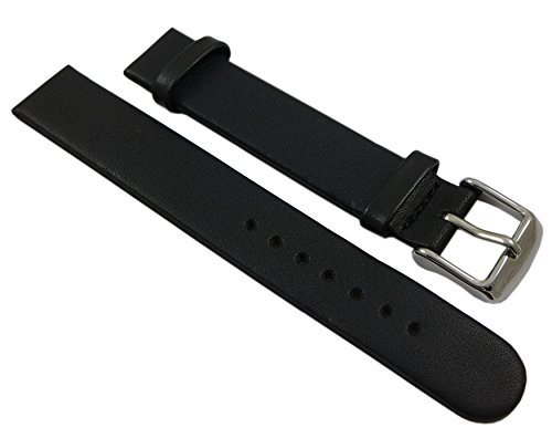 20mm GLATTES KALBSLEDER UHRENARMBAND UHRBAND UHRENBAND UHRENARMBNDER UHRARMBAND SCHWARZ SILBERFARBENDE DORNSCHLIEE INKL. MYLEDERSHOP MONTAGEANLEITUNG