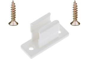 cyclingcolors Clip bloqueur de manivelle volet Roulant Blanc Support Guide Manette Plastique 13mm Universel fenêtre Mur à Visser