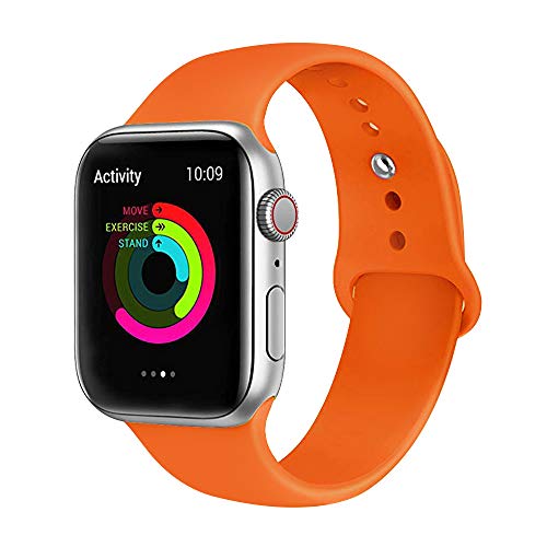 Lerxiuer Smartwatch Correa 38mm 40mm Silicona Suave Reemplazo Sport Banda para iWatch 2019 2018 2017 Serie 5/Serie 4/Serie 3/Serie 2, Nike+, Sport Smartwatch Strap S/M M/L