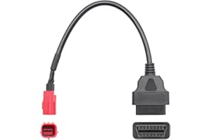 Foreverup OBD2 OBDII Cable de Diagnóstico 6 Pines a 16 Pines Cable Adaptador de Diagnóstico, Adaptador de Cable de Diagnóstico para Honda Motocicleta Cable Adaptador de 6 Pines