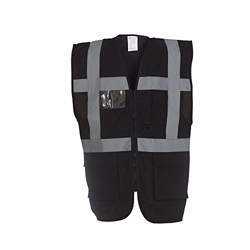 Coloured Hi Vis Vest High Viz Vests Zip with Pockets 18 Colours