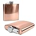 Produktbild E-Volve Hip Flask - 6oz - Stainless Steel - Brushed - Rose Gold