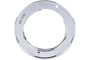 Adapterring för Praktica PB P B lins till för EF för EOS 550D 7D 5D linsmontering omvandlare, full manuell kontroll, silvergrå färg