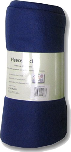 Heimtex Fleecedecke Fleece Decke 150x200cm in 180gsm Schwarz - 4